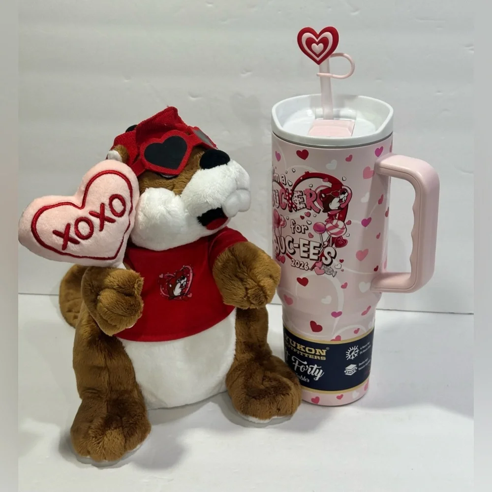 Buc-ee’s Valentine's Day 2026 / Plush, Mug, and Blanket - Bundle of 3